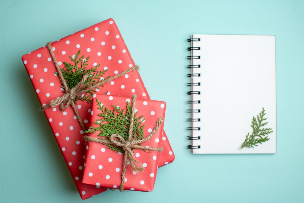 give clients notebooks as a holiday present